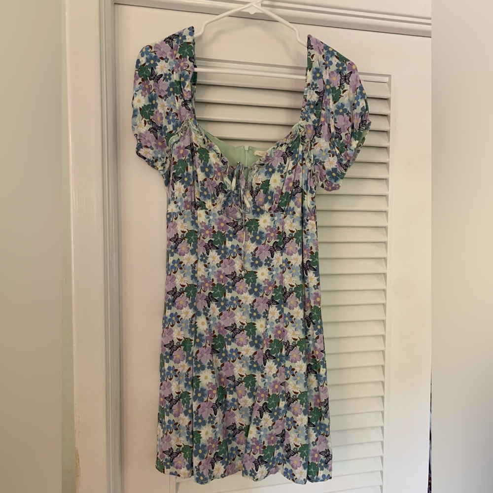PACSUN Mini butterfly dress with puff sleeves!